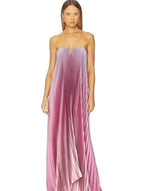 L’IDEE Black Tie Gown in Mauve Ombré